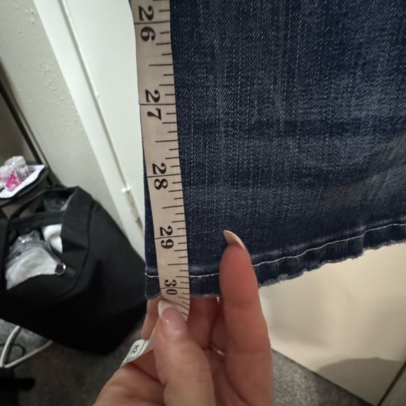 NWT - Women's Distressed Boot Cut Blue Jeans - Picture 6 of 7